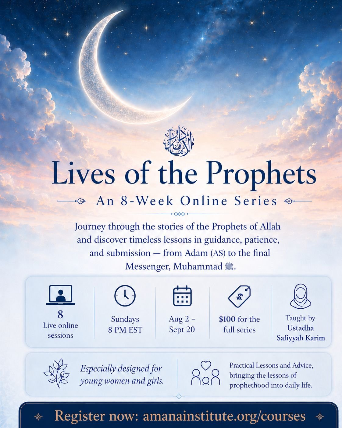 Lives of the Prophets eight-week online course flyer